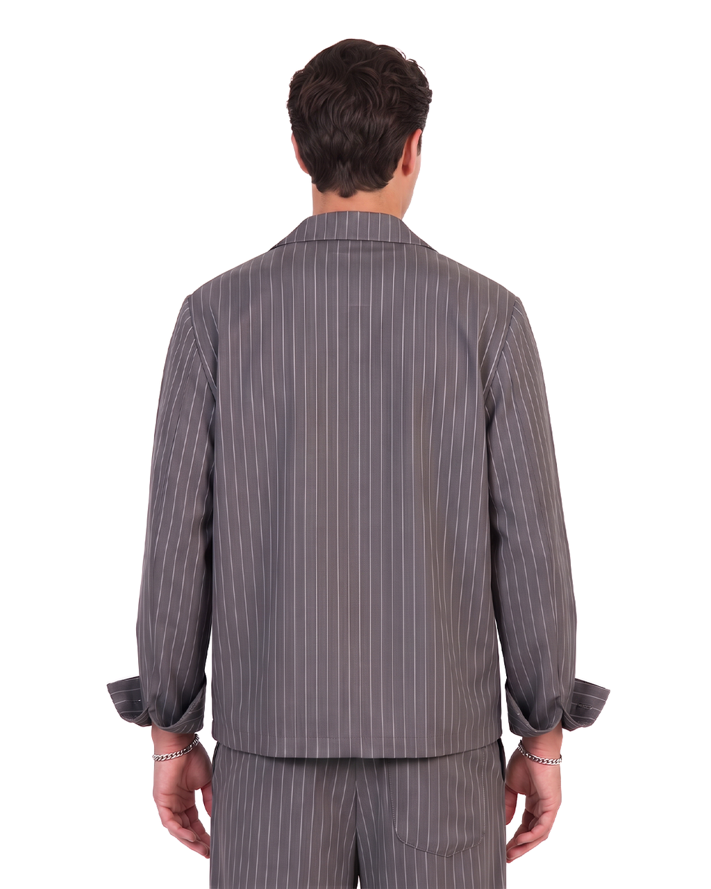 Dark Grey Stripes Shirt