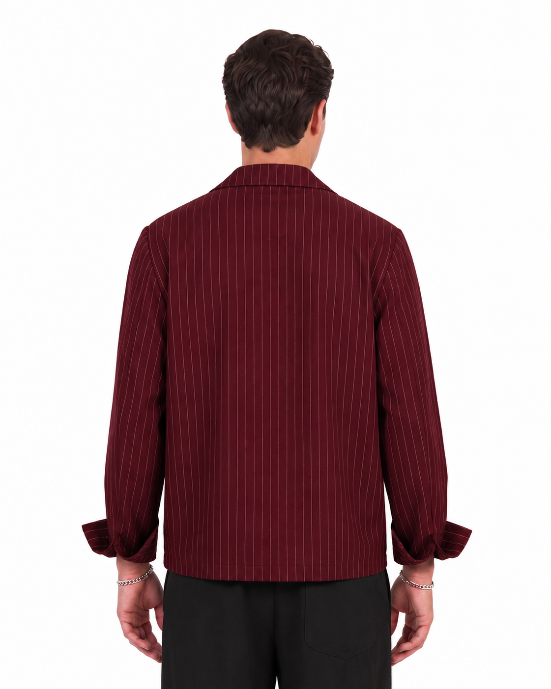 Burgundy Stripes Shirt