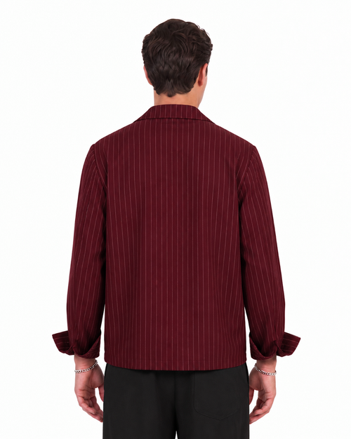 Burgundy Stripes Shirt